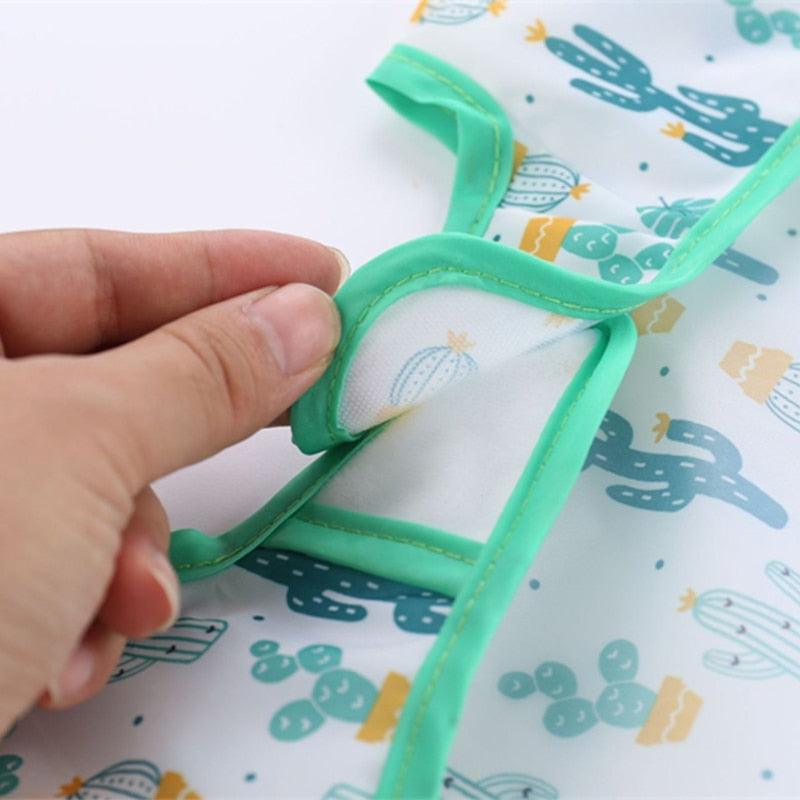 Avental de manga comprida para bebês - Clickcom