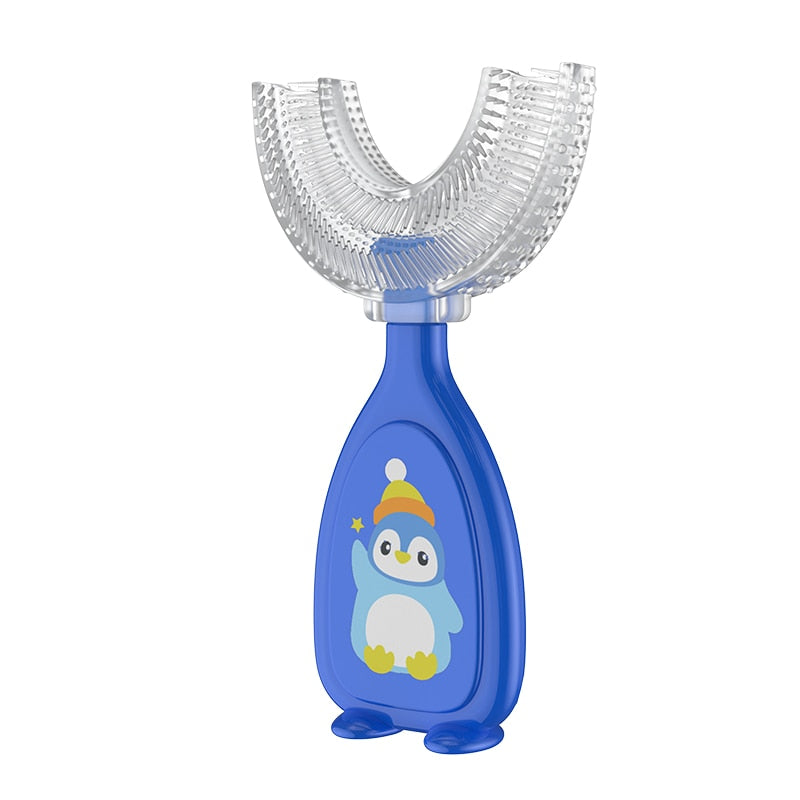 Escova de dentes infantil - em formato de U - Clickcom